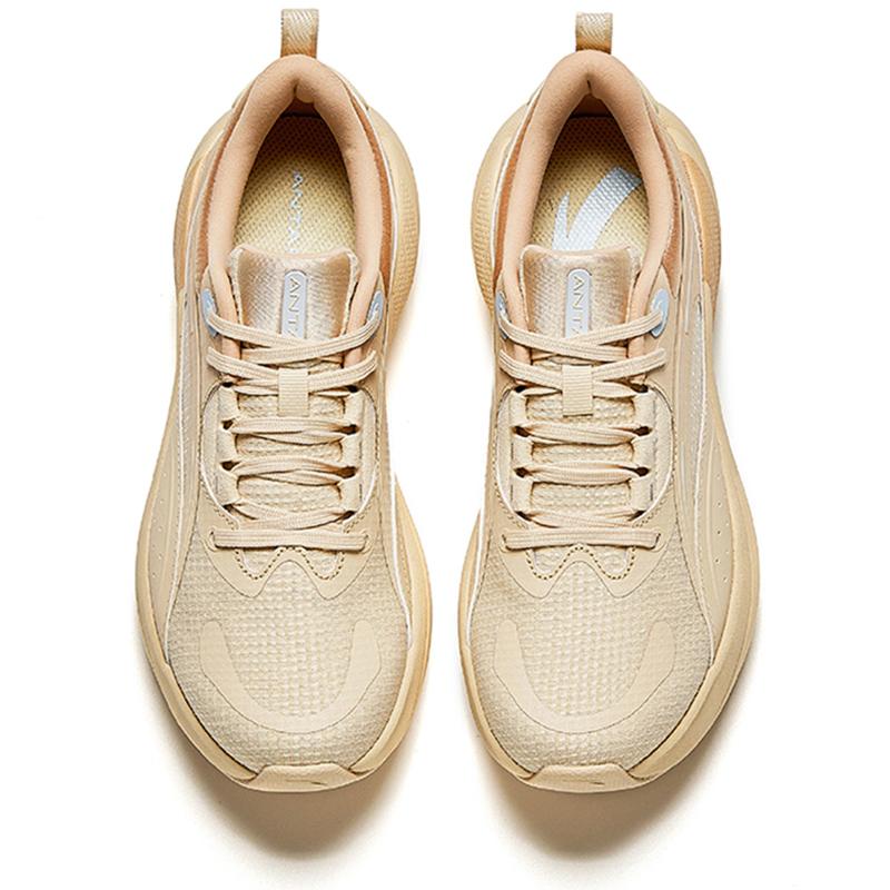 Anta Comfortable Shock Absorbing Non-Slip Durable Low-Top Casual Running Shoes Women Sneaker Brown 922445513-2