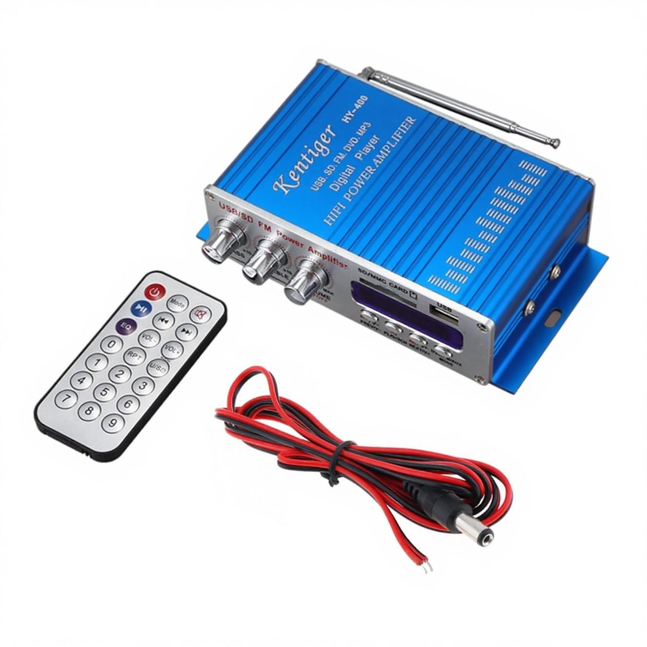 

Compact 12V Outdoor Speaker Amplifier with U Disk & Single Song Loop