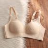 Thin breathable seamless underwear women's big breasts show small breasts, anti-sagging adjustment type no steel ring bra