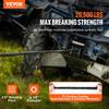 VEVOR Synthetic Winch Rope, 9.5 Mm X 25.91 M 12,020 Kg Synthetic Winch Line Cable Rope with Protective Sleeve + Forged Winch Hook + Pull Strap