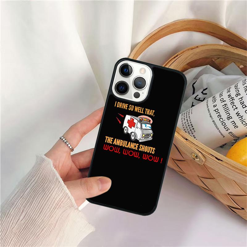 Paramedic Ambulance Mobile Celular Phone Cases for iPhone 17 Air 16 15 14 12 13 PLUS 11 PRO MAX Coque Fundas coque