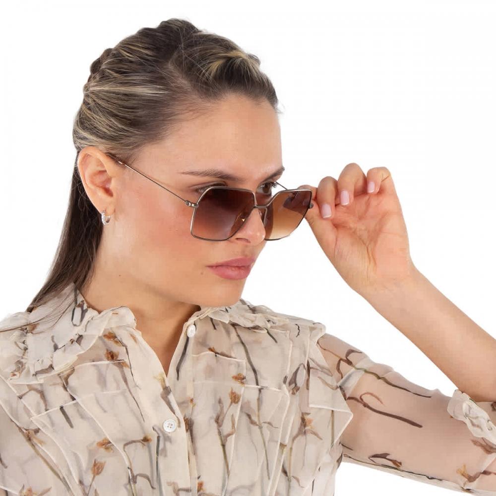 Garrett Leight Meadow Sun Brunette Square Ladies Sunglasses 4067 Atg Vinbrt Brntg 56 Multi