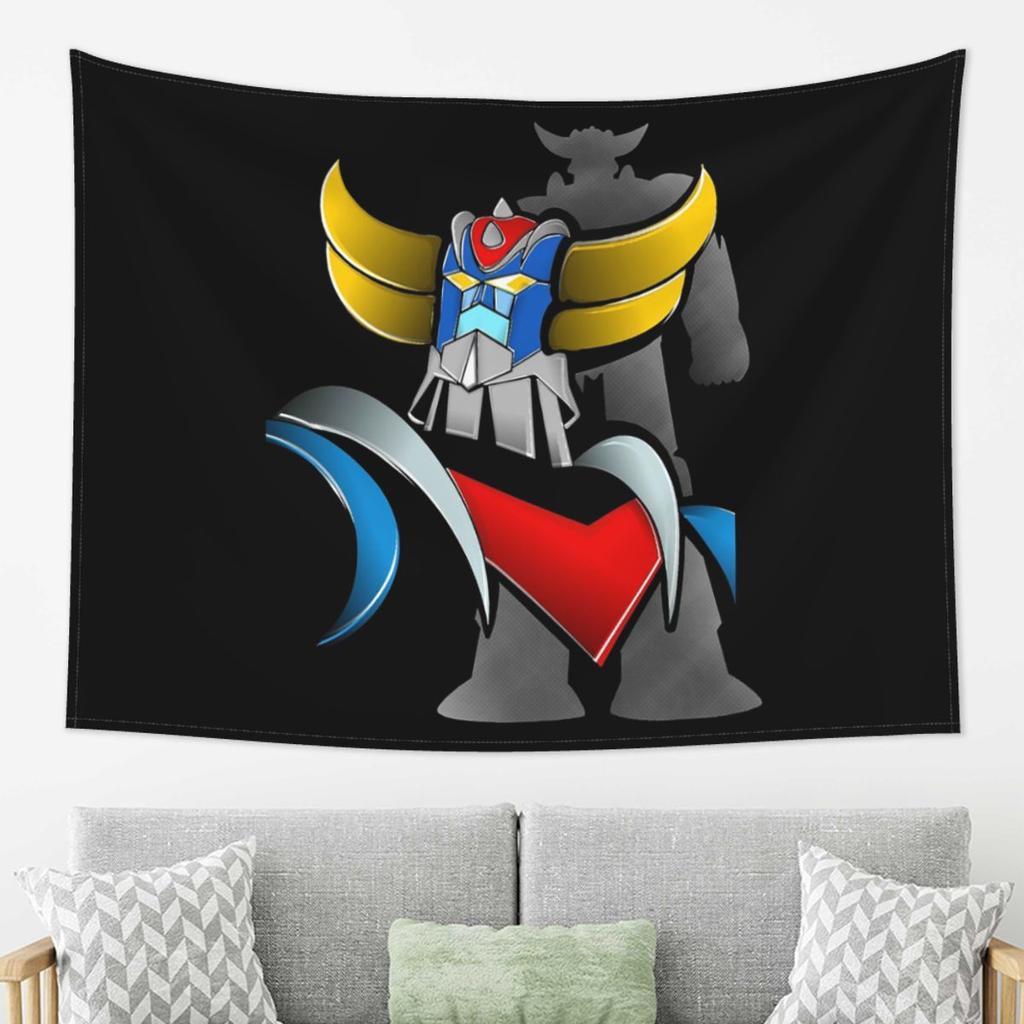 Mazinger Z Goldorak Actarus Grendizer Maske Wandteppich Wandbehang Ästhetische Heimdekoration Wandteppiche für Schlafsaal
