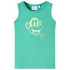 Children's Sleeveless T-shirt, Green, 116