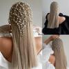 Classical Faux Pearls Hair Net Hair Chain For Women Comfortable Wear Party Celebration Music Festival Hair Jewelry