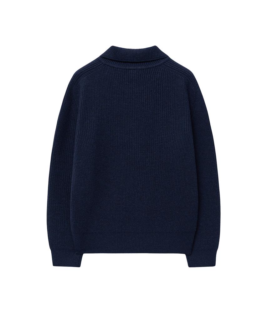 IOLO Alain Collar Knit_Navy