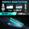 Canbus No Error New LED Headlight D2S/D2R Brightness 20000LM 200W High Power Lamp with Cooling Fan 3570 CSP Chip Auto Lights
