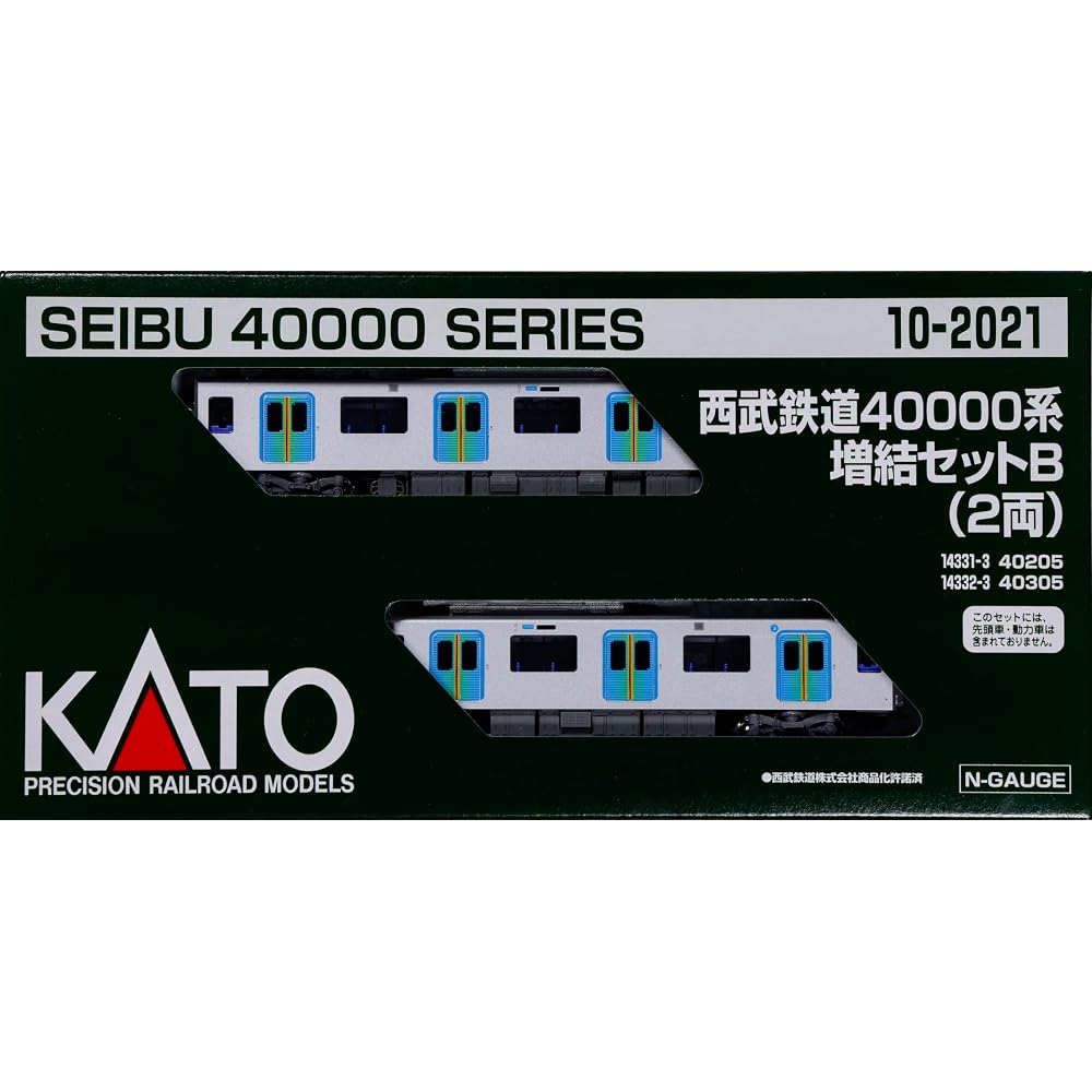 KATO N Gauge Seibu Railway 40000 Series Expansion Set B 2 Car Model Train 10-2021