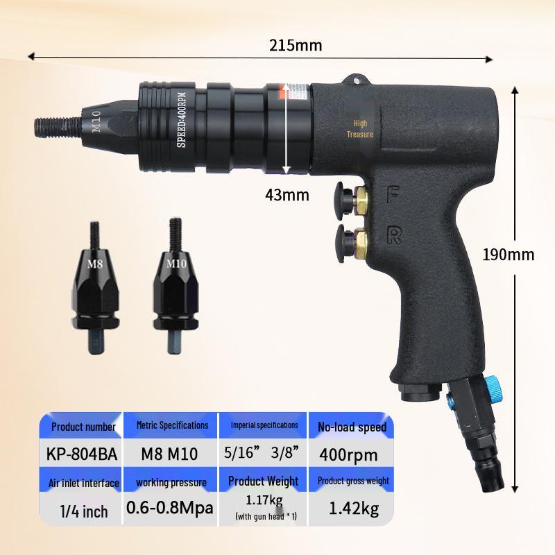 Gaobao UK Spec Metric Pneumatic Rivet Nut Gun