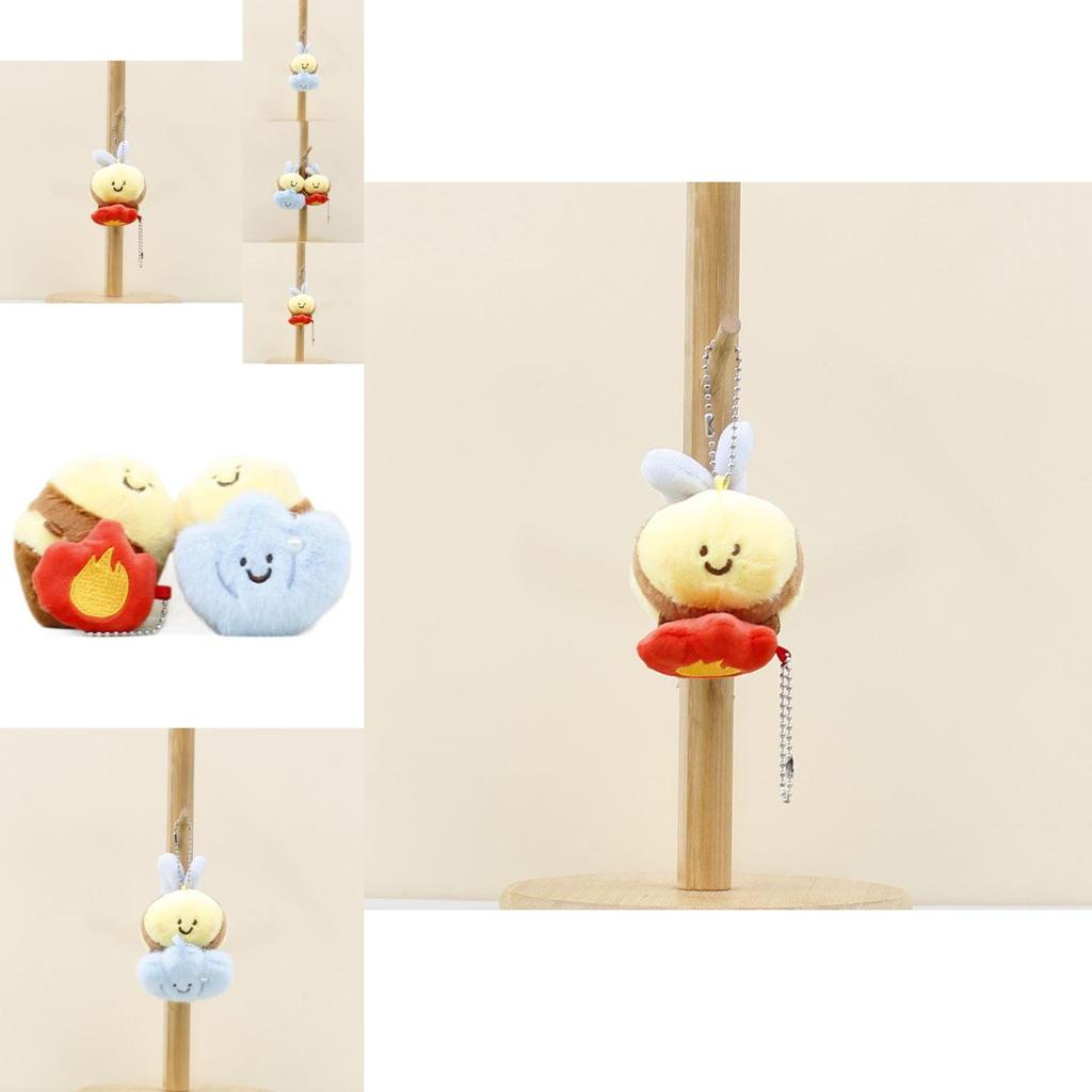 Adorable Cute Bee Plush Toy Magnet Keychain Bag Charm For Kids And Adults