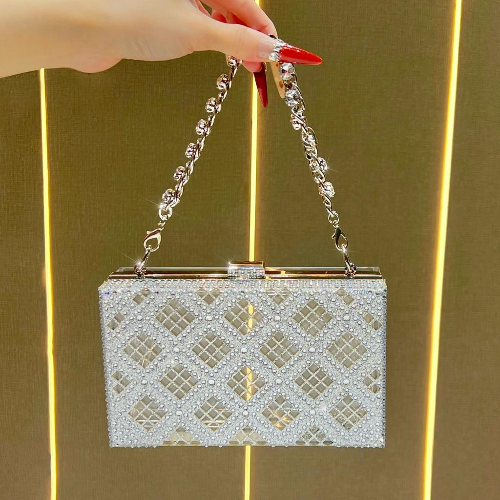 Handbag with An Elegant Style, Hand-held Bag, Chain Shoulder Bag, Evening Bag, Transparent Crossbody Bag for Women