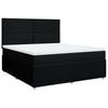 Vidaxl Continental Bed with Mattress, Black, Fabric 180X200 Cm