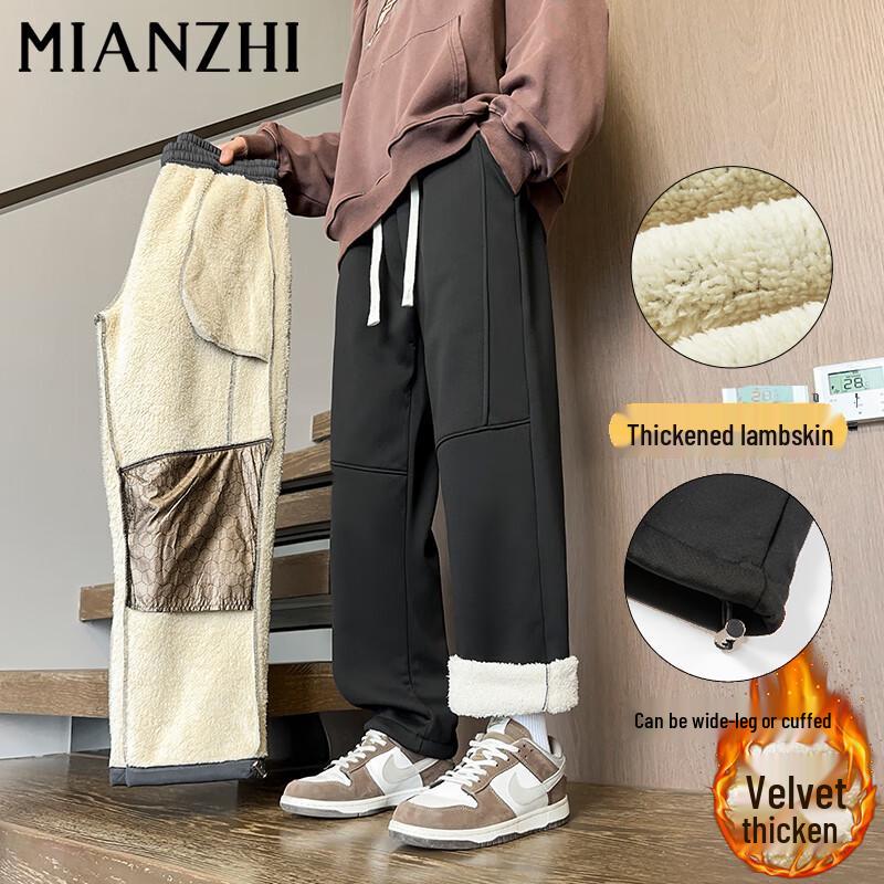 

Men s Winter Fleece-Lined Casual Sport Pants 4XL