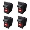 Automotive Fog Lamp Toggle Switches with LED Light And Quick Install 4 Pin 12V Fog Lamp Toggle Switches For Truck Boat