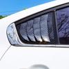 For KIA Forte K3 2013-2018 ABS Plastic Carbon Fiber Rear Window Quarter Louver Cover Side Vent Trim Car Adhesive Accessories
