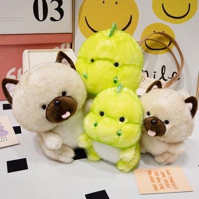 20~35cm Dessin Animé Gros Dragon Chien Jouets en Peluche Kawaii Dinosaure Vert Animal en Peluche Poupée Douce Cadeau d'Anniversaire Pour Enfants Ami
