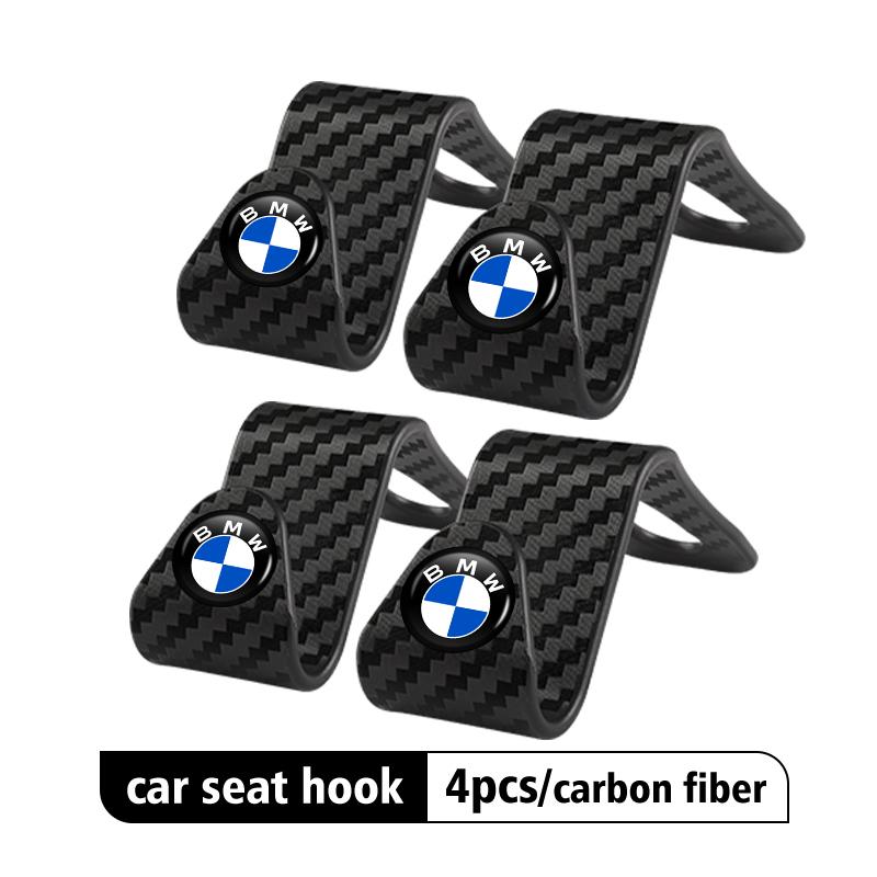ADZW9 2/4pcs Car Rear Seat Hook Storage Hanger Organizer Accessories For BMW M Performance E36 E46 E60 E90 E91 E92 E93 F30 F20
