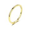 Thin Ring 925 Silver 14k Gold Plated Stackable Minimal Simple Ring Ring for Women Engagement Present Wedding Proposal