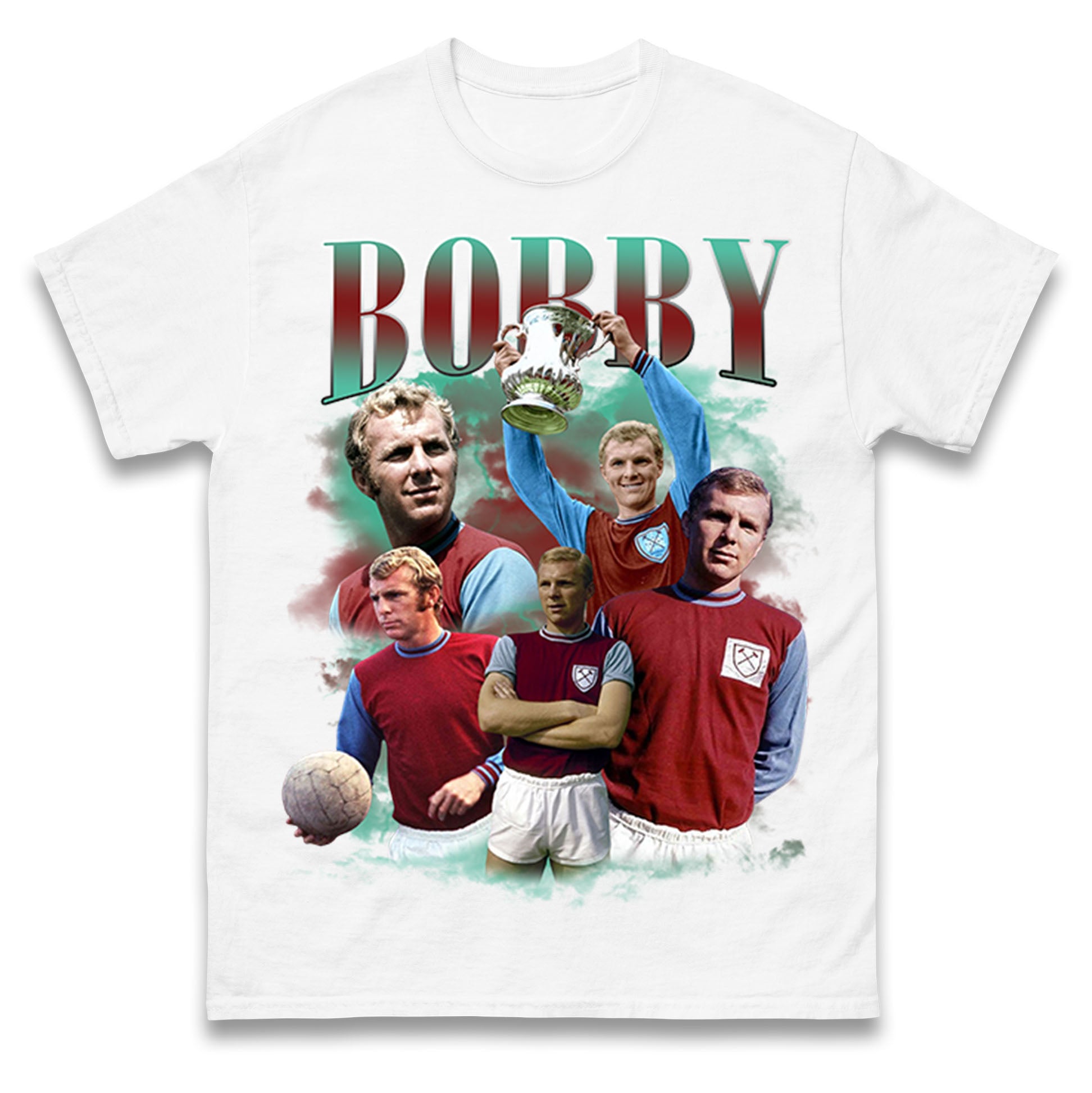 Retro Bobby Moore Mens T Shirt Womens Tops Tees 4XL