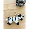 MGR Nepal Felt Zebra Keyring (NEPAL WOOL ZEBRA KEYRING)
