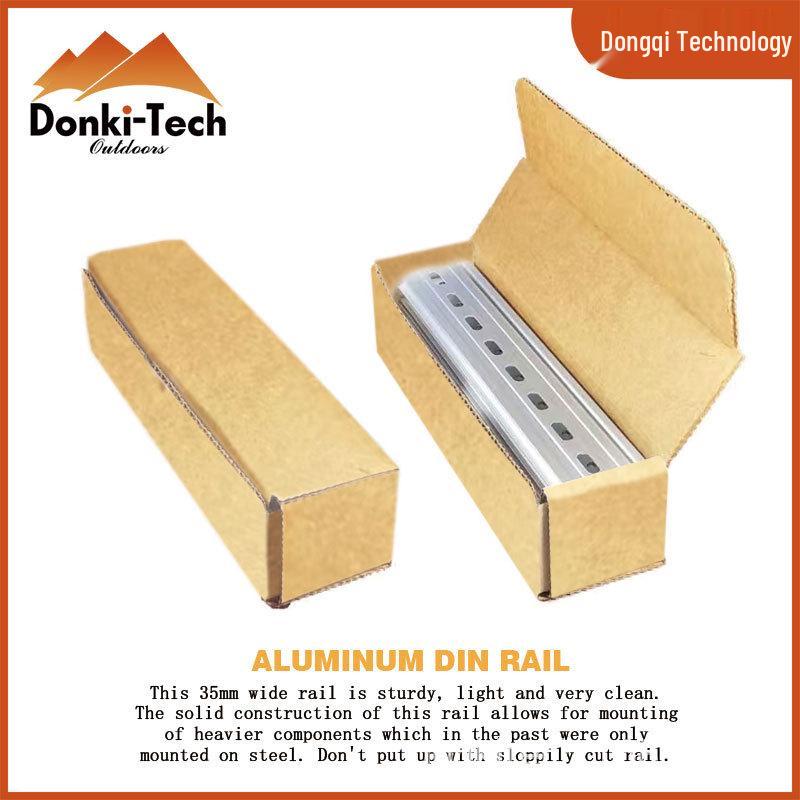 Aluminum Alloy Electrician Slide Rail - 4/8/12 Inch Top Hat Slotted Rail for Mounting Hardware Components
