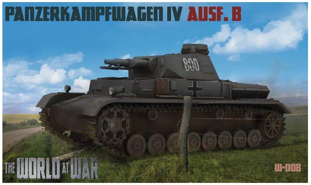 

Мир в войне Немецкая армия Panzer IV B Пластиковая модель PW72008 1/72 Ausf.