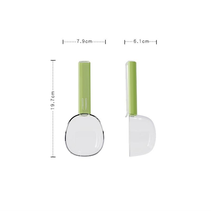 1Pc Spoon Rice Spoon Multifunctional Kitchen Household Food Cereals Spoon Snacks Sealing Clip Measuring Spoon