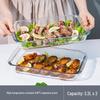 Ningzhao 2-Pack 2200ML Heat-Resistant Glass Rectangular Baking Dish Set