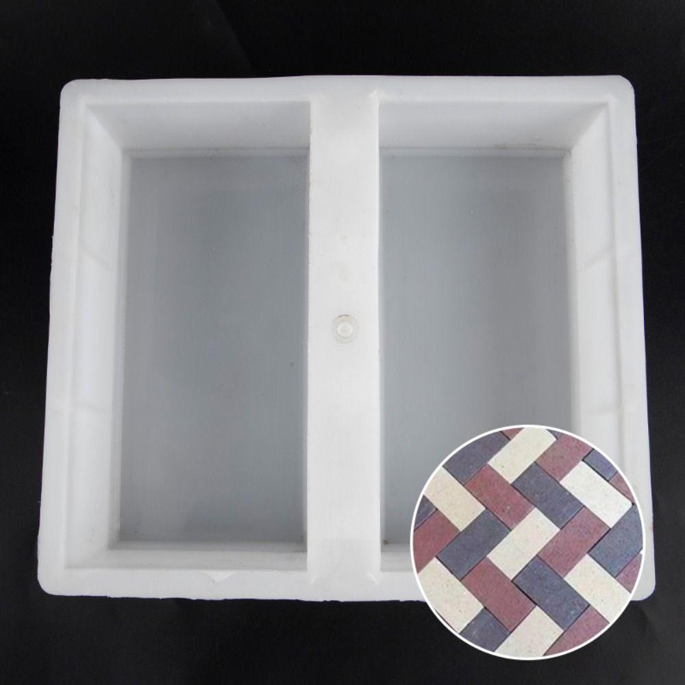 20x10cm Concrete Pavement Mold Reusable Brick Stone Mold Cement Brick Mould  Lawn Patio