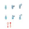 160PCS 6Sizes Metric Grease Nipple Fittings Kit M6 M10 Straight, 180 °,90° Angle