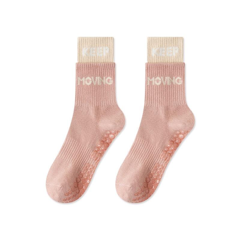 Yoga Socks Professional Women's Mid Tube Socks Pilates Sports Fitness Socks Non Slip Socks