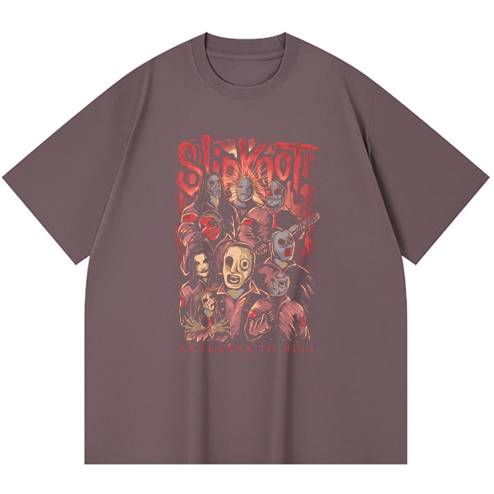 230 g/m² 100% Baumwolle Heavy Metal T-Shirt Rockband Beliebte Musik Druck Unisex Schweres Baumwoll-T-Shirt