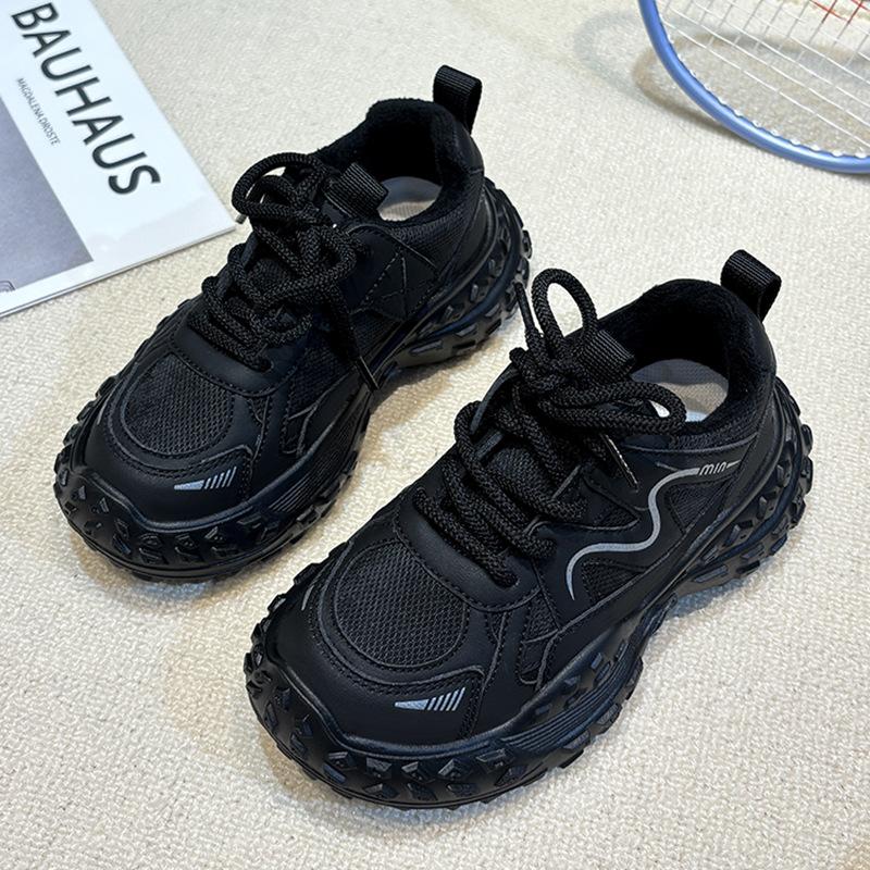 Children's sneakers 2025 new spring and autumn boys' sneakers tire tank shoes breathable girls' dad shoes tide