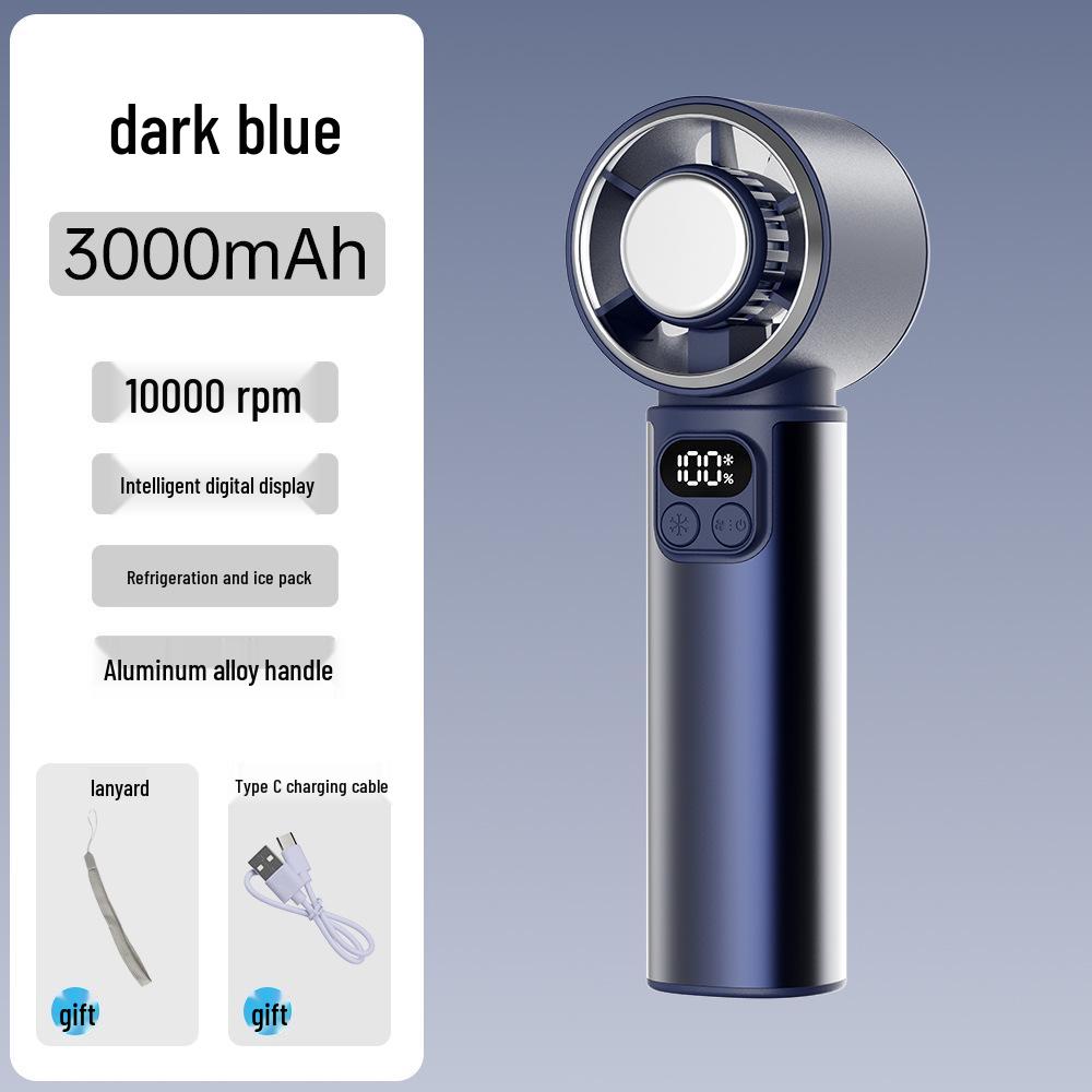 Foldable Handheld Fan with Semiconductor Refrigeration, Long Battery Life, High Speed, and Compact Design