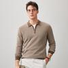 Men's 100% Cashmere Half-Zip Sweater