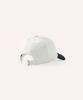 Bibeleude Embroidered Cotton Two-Tone Ball Cap 002 White & Navy