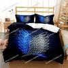 A-Attack O-On T-Titans Duvet Cover Anime Cartoon Bedding Set Boys Girls Bedroom Decoration Kids Gift Single Double Size Luxury Gift