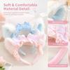 Soft Plush Fabric Plush Cat Ears Hair Decor Princess Style Fluffy Hair Hoop  Party Dress Up