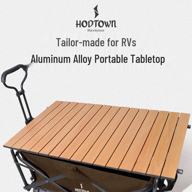 Hedawu Outdoor Folding Camping Cart Table Board