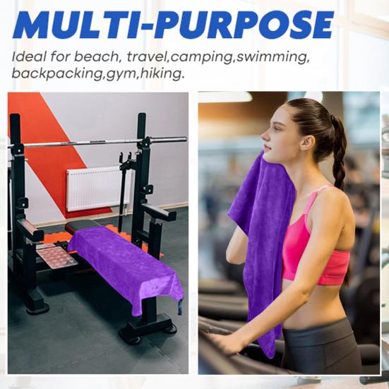 5 ks Absorpční ručník z mikrovlákna Rychleschnoucí žínka 14" x 30" K pokožce šetrný ručník do koupelny, fitness, na sport, jógu, na pláž