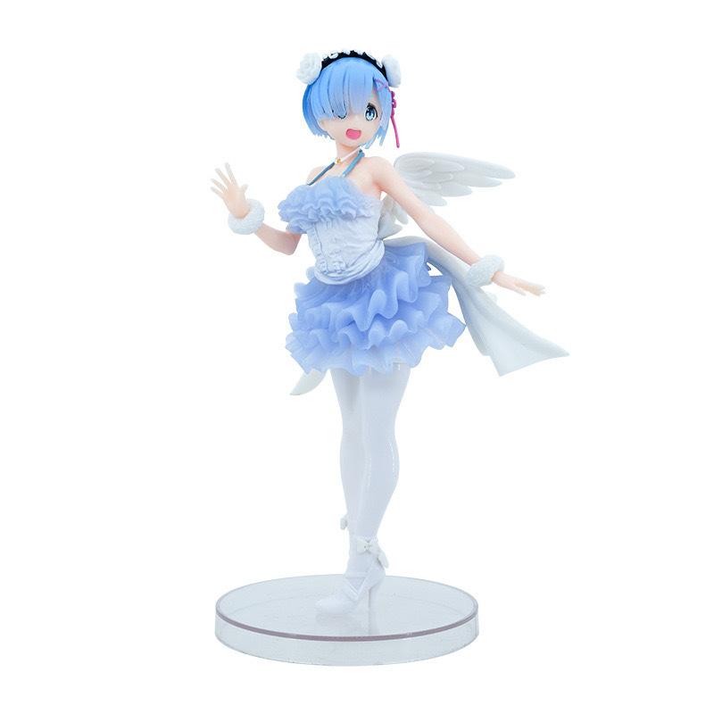 Angel Rem Figure, Life In Another World from Scratch, Desktop Ornament, Two-dimensional Anime Figure Model