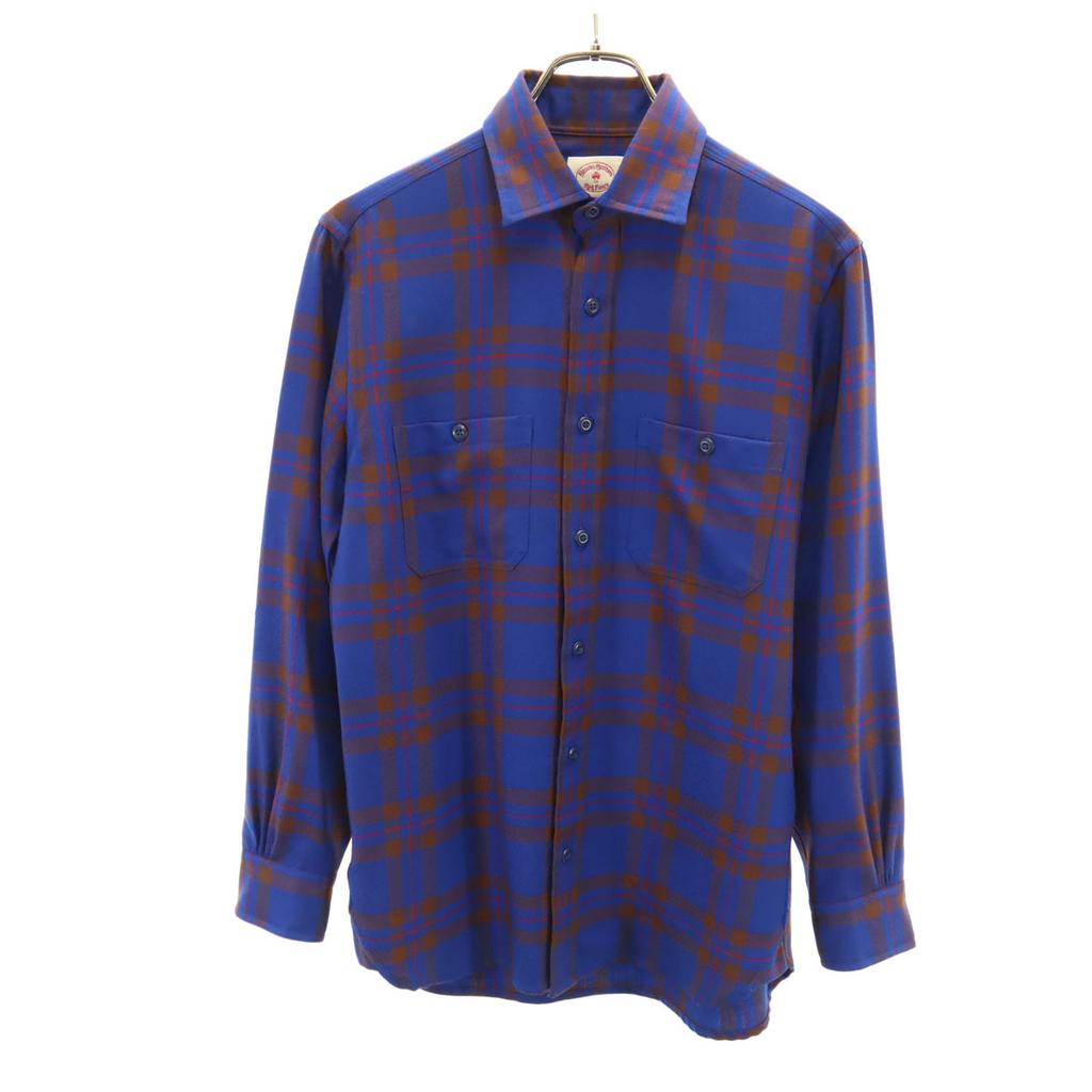 Brooks Brothers PENDLETON Pendleton Collaboration Check Pattern Long Sleeve Wool Shirt Men's Used