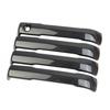Carbon Fiber Style 4PCS Side Door Handles Trims Cover For Toyota Tundra +