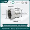 Aluminum-Plastic Pipe Push-Fit Direct Connector for Floor Heating, Compatible with National Standard 1620 and European Standard 25.