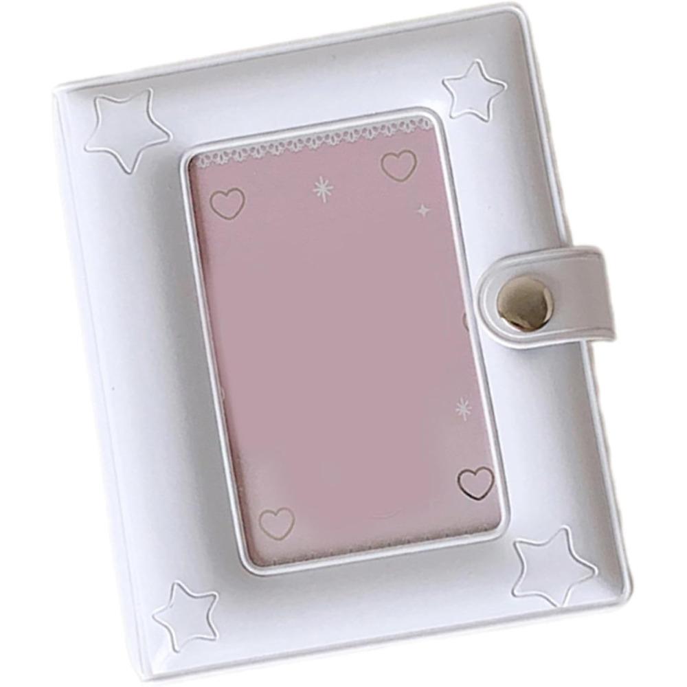 Mini Photo Album 2x3 Inch PVC Cover Hollow Cover 20 Pages Kpop Fans Idol Cards Travel Gift Portable Storage Book Cute Colors