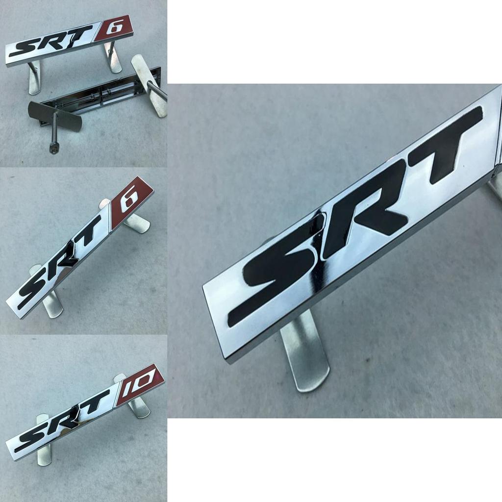 Metal 3d Car Emblems Badges Decal For Srt 6 8 10 Jeep Chrysler Dodge New