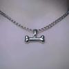 Minimalismus Gotisch Edelstahl Hundeknochen Anhänger Halskette für Damen Herren Silber Dunkel Punk Y2K Paar Schmuck Geschenke
