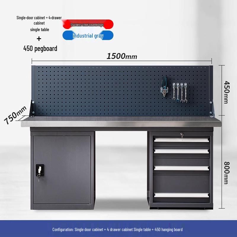 Stainless Steel Heavy Duty Anti-static Workbench for Workshop and Maintenance