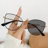 New Retro Cat Eye Glasses Frame Women Metal Casual Spectacles Eyewear Fashion Anti Blue Light Reading Glass Gradient