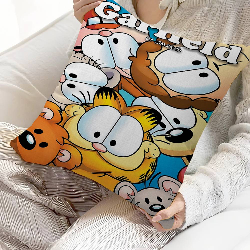 Аниме Милый Мультяшный G-ГарфилдS Кленовый Дизайн Наволочка Счастливый Осенний Урожай Декор Праздничный Декорати Наволочка 30cmx30cm